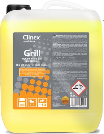 Clinex Grill płyn do mycia grilli i piekarników o bardzo silnym działaniu 5l