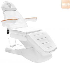 Active Fotel Kosmetyczny Elektr. Lux Biały