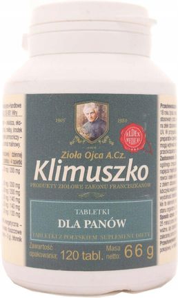 Zielarnia o. Klimuszko - Tabletki dla Panów na poprawę potencji (120 tabl. / 1 m-c)
