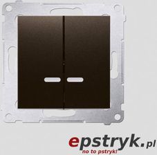 Kontakt Simon Łącznik Świecznikowy Z Podświetleniem Led I Do Wersji Ip44 Moduł 16Ax 250V~ Zaciski Śrubowe Brąz Mat Met. Posiada Wkładkę Du1W Dw5A DW5A