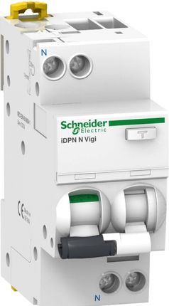 Schneider Wyłącznik Nadprądowy Jednobiegunowy Z Członem Różnicowoprądowym Idpn N Vigi 16A 230V 30Ma 6Ka Ip20 Charakterystyka C A9D31616