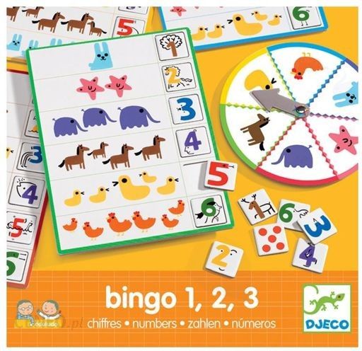 Djeco Bingo Liczby Gra Dla Dziecka Ceny I Opinie Ceneo Pl