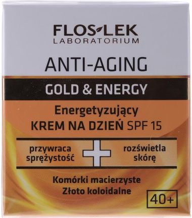 Krem FLOS-LEK Gold Therapy energetyzujący na dzień 50ml