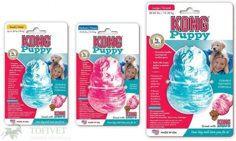 Kong Puppy Gryzak Dla Szczeniaka S - zdjęcie 5 Kong Puppy Gryzak Dla Szczeniaka S
