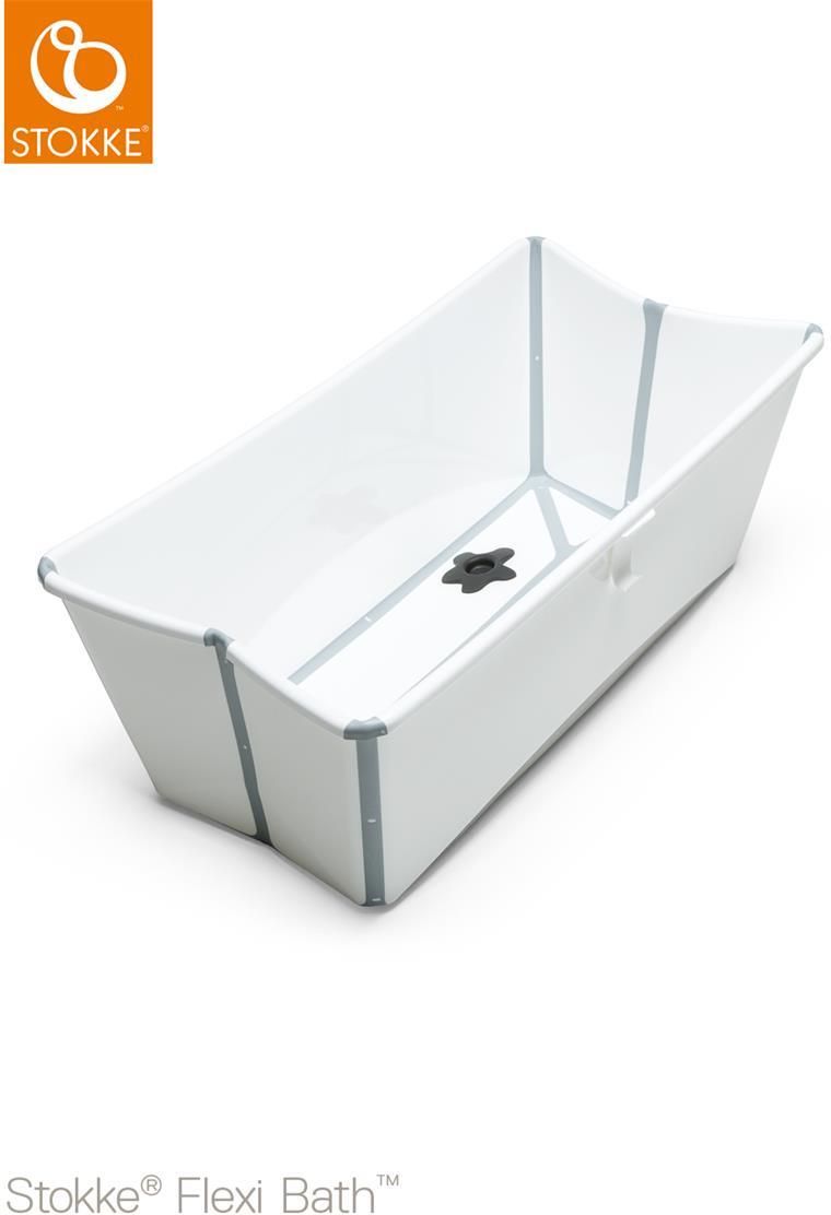 Stokke Flexi Bath - Wanienka Składana Z Wkładką White