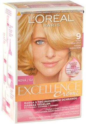 L'Oreal Excellence Creme Hair Colour Farba Do Włosów 9 Natural Light Blonde 1 Szt