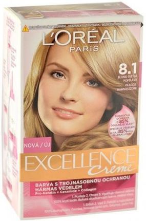 L'Oreal Excellence Creme Hair Colour Farba Do Włosów 8,1 Natural Ash Blonde 1 Szt