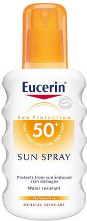 Eucerin Sun Spray Transparent SPF50 Opalanie 200ml 