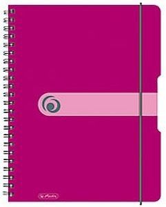 Herlitz Brulion A4 80 Kartek W Kratkę Na Spirali Pp Easy Organize Malinowy