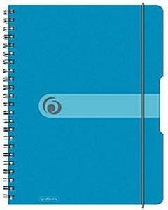 Herlitz Brulion A4 80 Kartek W Kratkę Na Spirali Pp Easy Organize Niebieski Transparentny