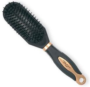 Top Choice szczotka do włosów Exclusive Hair Brush Black/ Gold prosta 63336