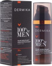 jakie Męskie kosmetyki do pielęgnacji twarzy wybrać - Dermika 100% For Men silnie nawilżający krem dla mężczyzn 30+ 50ml