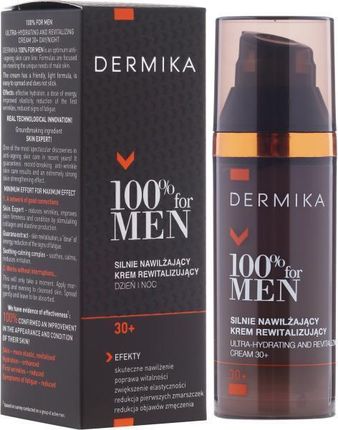 Dermika 100% For Men silnie nawilżający krem dla mężczyzn 30+ 50ml