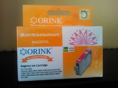 Orink Hp 3070A 5510 5520 C5380 D5460 364Xl Magenta (OR-CH364XLM)