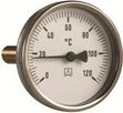 Afriso Termometr BiTH 80 Ø=80mm 0-120°C tuleja 100mm 1/2 AX Kl. 2,0 63808
