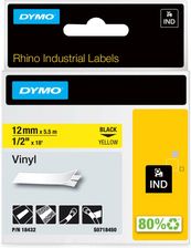 Zdjęcie Dymo taśma 18432 RHINO 12mm x 5,5m żółta/czarny nadruk S0718450 - Stalowa Wola