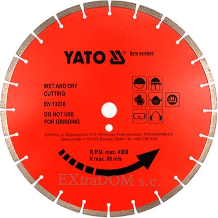 Yato tarcza diamentowa do betonu 350x25,4mm - 5954