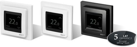 DEVI Elektroniczny termostat dotykowy DEVIreg Touch śnieżnobiały (140F1071)