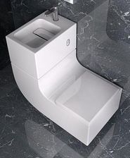 Umywalka Roca W+W Umywalka zintegrowana z miską WC podwieszaną + bateria MaxiClean A893020001M - zdjęcie 1