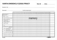 Zdjęcie Emeko Karta ewidencji czasu pracy Zo-95 A5 785 DR785 - Skierniewice