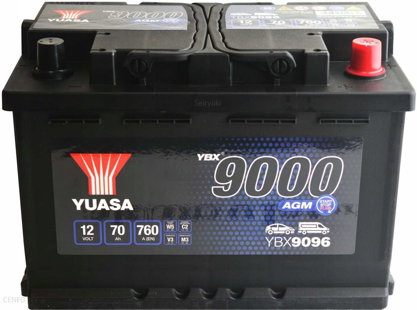 Yuasa 70Ah 760A P+ Ybx9096 - Opinie i ceny na