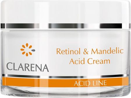 Clarena Acid Line krem z retinolem i kwasem migdałowym dla skór dojrzałych i poszarzałych 50ml