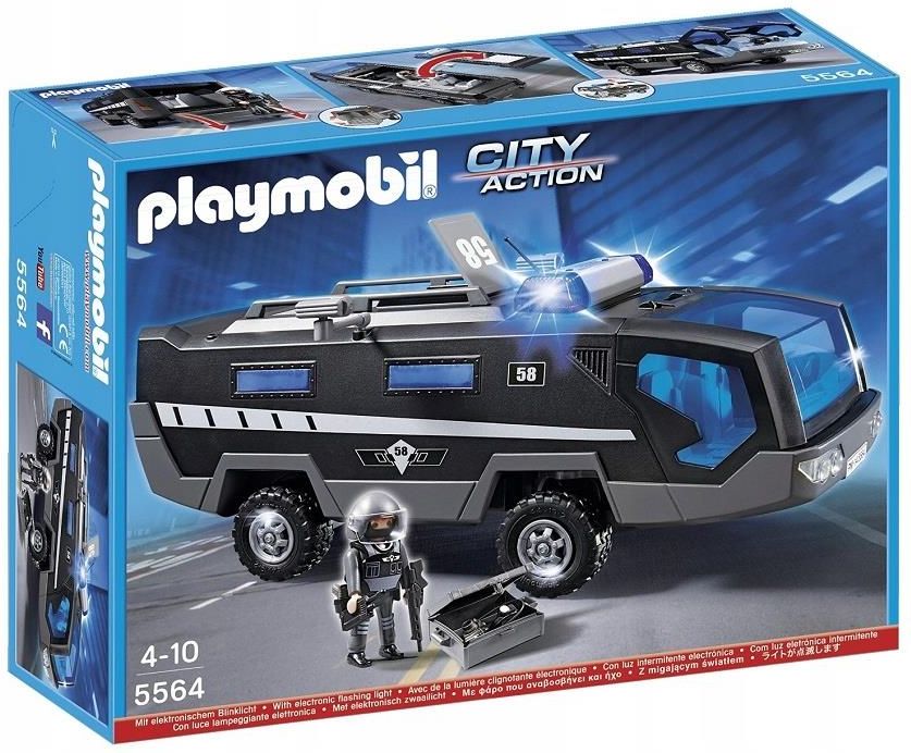 Klocki Playmobil City Action Ciężarówka Oddziału Specjalnego 5564