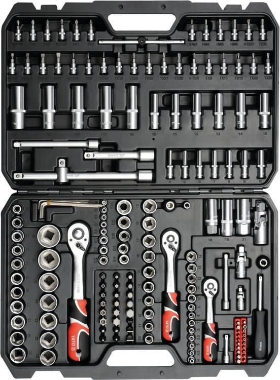 Trackit スタンダードセット Zestaw narzędziowy Yato Zestaw narzędziowy 1/4 3/8 1/2 kpl
