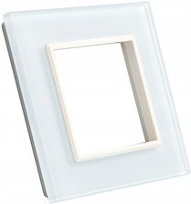 Zdjęcie Livolo Pojedyncza biała ramka szklana GPF-1-61 - Sędziszów