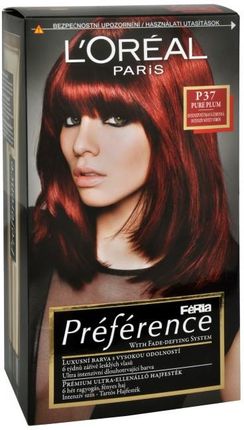 L'Oreal Preference Feria Hair Colour 1Szt W Farba Do Włosów P37 Pure Plum