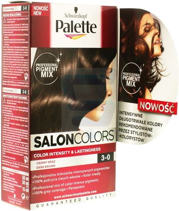 PALETTE Salon Colors Farba do Włosów Nr 3-0 Ciemny Brąz