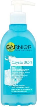 Garnier Czysta Skóra Żel oczyszczający przeciw niedoskonałościom z kwasem salicylowym 200 ml