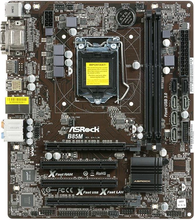 Asrock b85m pro3 обзор