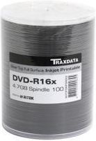 Traxdata DVD-R 4,7GB 16X INKJET SILVER SP*100 (907OFDRPSN002)