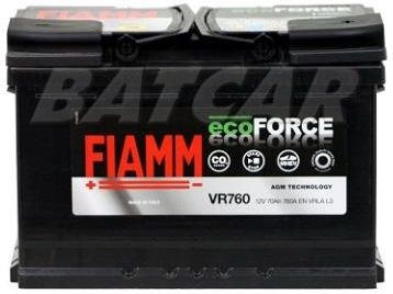 Fiamm Ecoforce Agm 12V 70Ah 760A (En) +P
