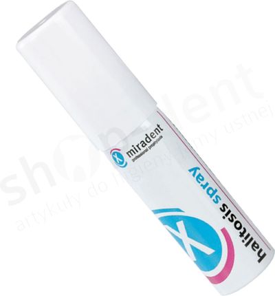 Miradent Halitosis spray Preparat na suchość jamy ustnej z ksylitolem 15ml