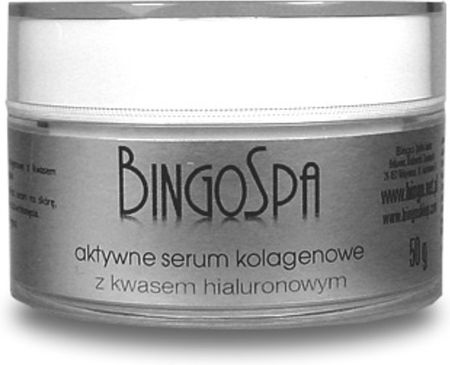 BINGOSPA aktywne serum kolagenowe z kwasem hialuronowym 50 g