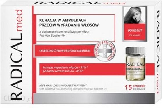 Ideepharm Radical Med Kuracja przeciw wypadaniu włosów ampułki dla kobiet 15szt.