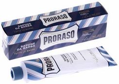 Zdjęcie PRORASO mydło do golenia w kremie LINIA NIEBIESKA aloes i witamina E tubka 150ml - Dobiegniew