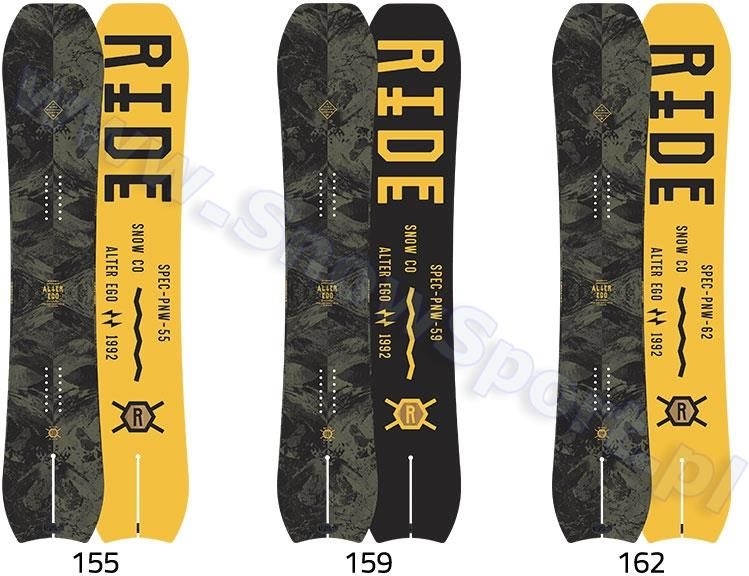 ウィンタースポーツ スノーボード RIDE アルターエゴ ALTER EGO 159㎝