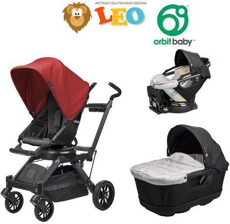 Wózek Orbit Baby G3 Black Głęboko Spacerowy + Fotelik ...