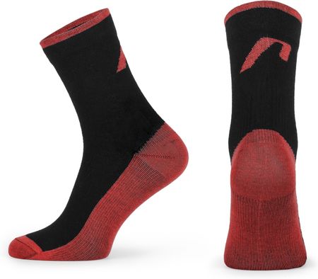 Skarpetki kolarskie Stripe Long czarno-czerwone XL (45-46)