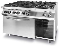 Zdjęcie Hendi Kuchnia 6-palnikowa Kitchen Line z piekarnikiem elektrycznym GN 1/1 - Ozorków