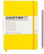 Leuchtturm Notes Medium w kratkę cytrynowy