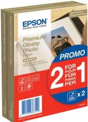 EPSON S042154 Pack Papier Photo Premium Brillant (130 x 180mm) - 30  feuilles - 255g/m2 avec Quadrimedia