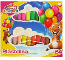 KOMA-PLAST Plastelina 24 kolory Sweet Colours