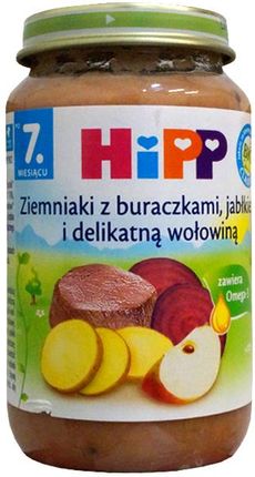 Hipp Ziemniaki Z Buraczkami Jabłkiem I Wołowiną Po 7 Miesiącu Bio 220G