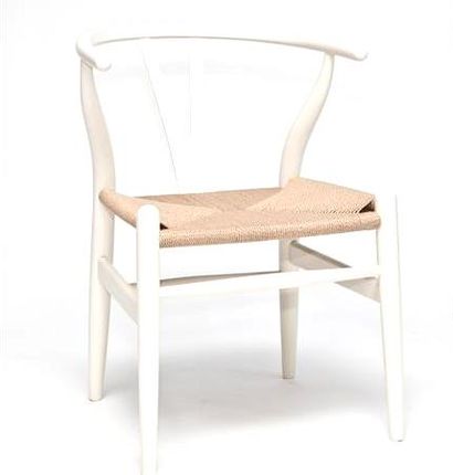 D2 Krzesło Wicker białe DK-14255