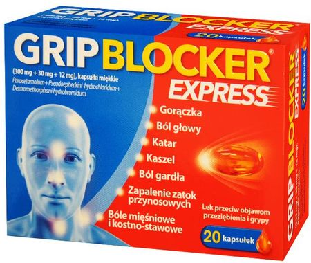 GRIPBLOCKER EXPRESS kaps. 0,3g+0,03x 20