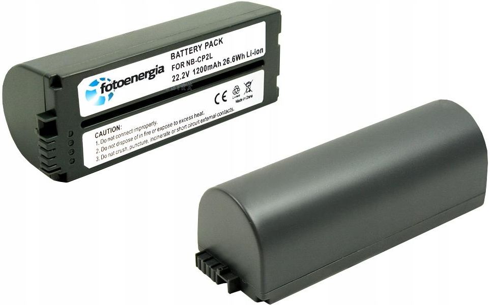 DuraPro Batterie 2000mAh NB-CP2L Pour Imprimante Canon SELPHY CP800, CP900, CP910, CP1200, CP1300 – Remplacement NB-CP1L / NB-CP2L